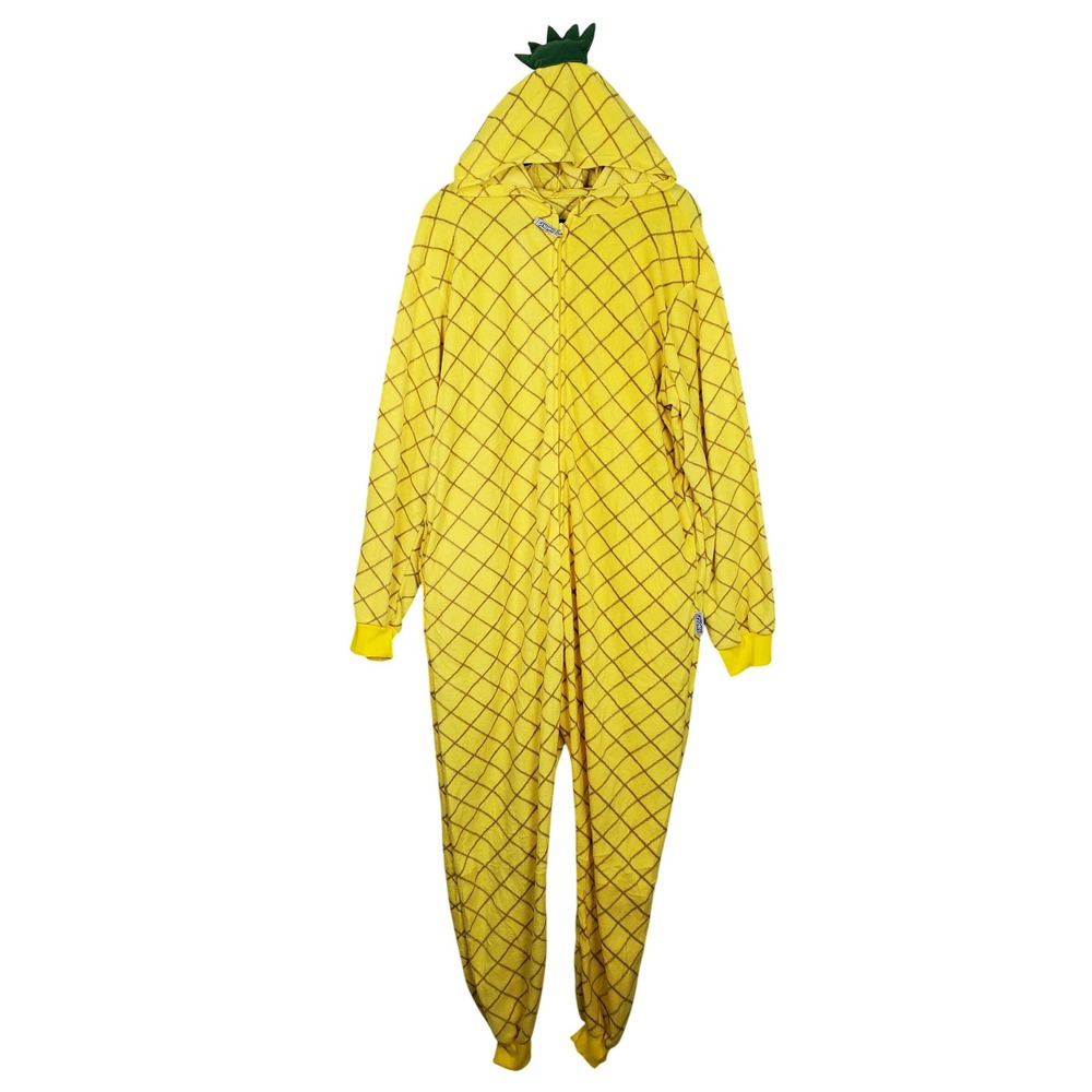 Funzies By Silver Lilly Size XL One Piece Pineapple‎ Costume Pajama Loungewear